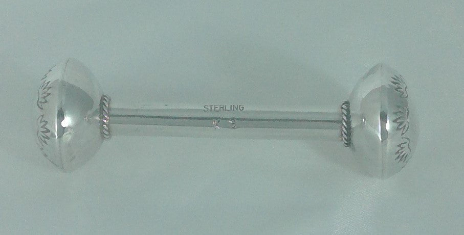 Navajo Sterling Baby Rattle