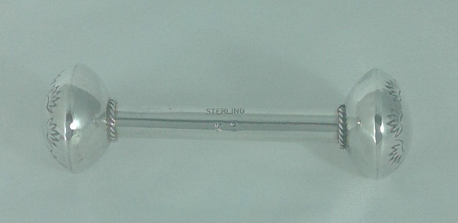 Navajo Sterling Baby Rattle