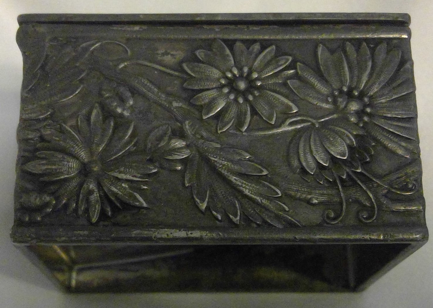 Antique Art Nouveau silver plate Simpson Hall Miller & Co. stamp box