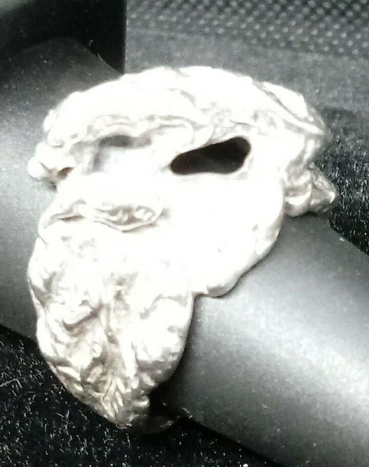 Chunky Hand Wrought Brutalist Sterling Silver Panther/Leopard/Lion/Lioness* 8.5