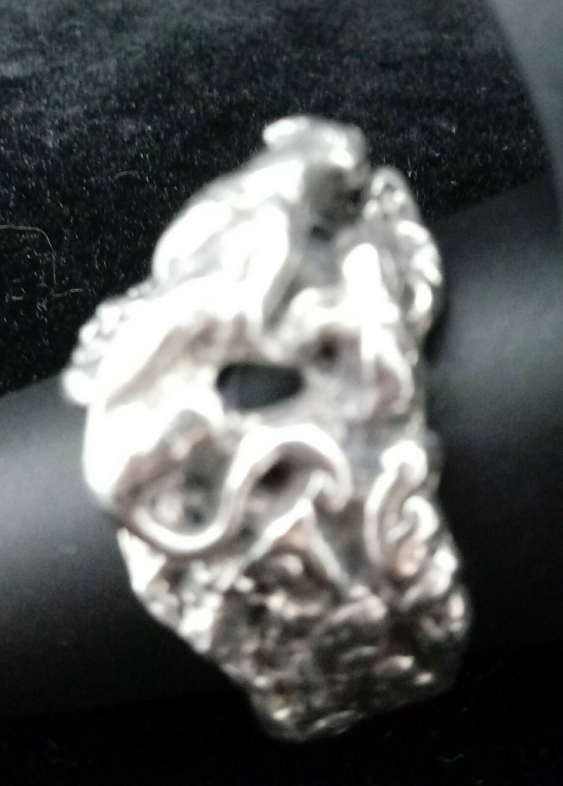 Chunky Hand Wrought Brutalist Sterling Silver Panther/Leopard/Lion/Lioness* 8.5