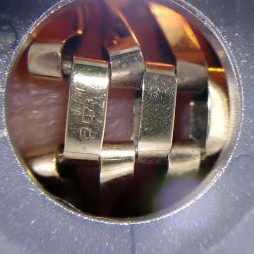 9 kt. 7 Bar Gate Bracelet