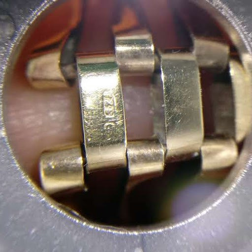 9 kt. 7 Bar Gate Bracelet