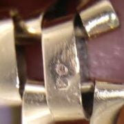 9 kt. 7 Bar Gate Bracelet