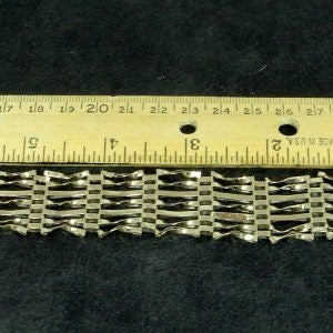 9 kt. 7 Bar Gate Bracelet