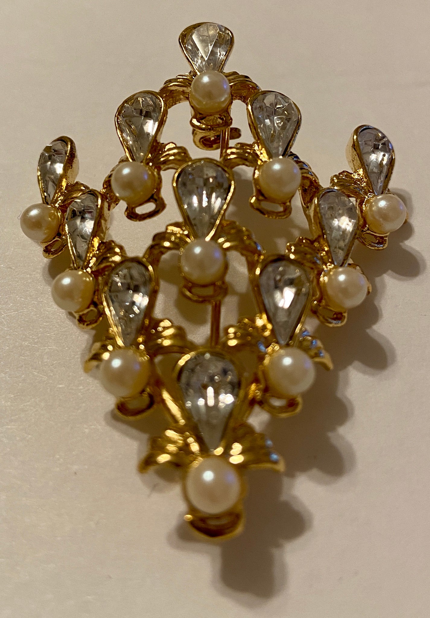 1970 Nina Ricci Book Piece Angel Christmas Tree Brooch