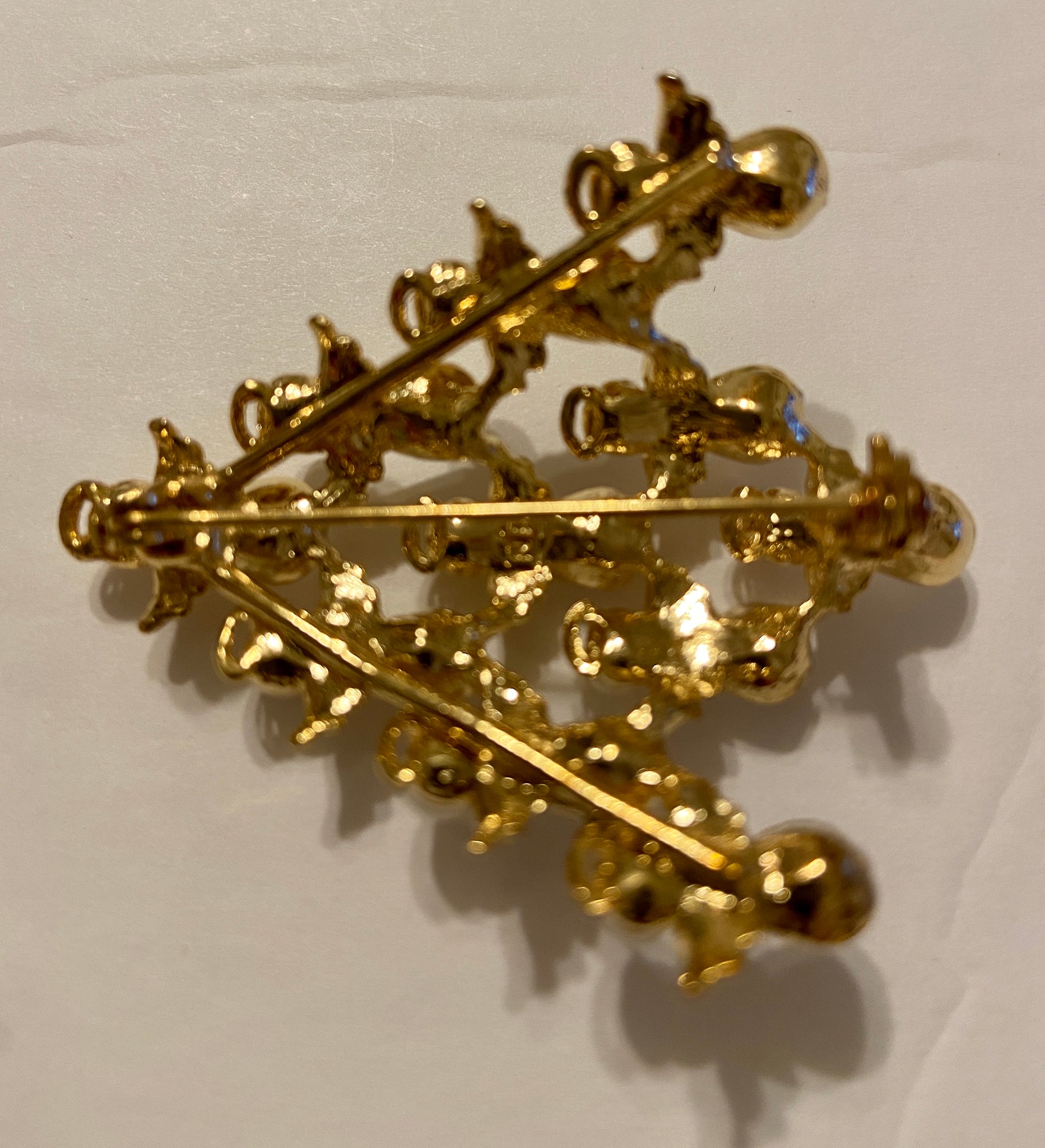 1970 Nina Ricci Book Piece Angel Christmas Tree Brooch