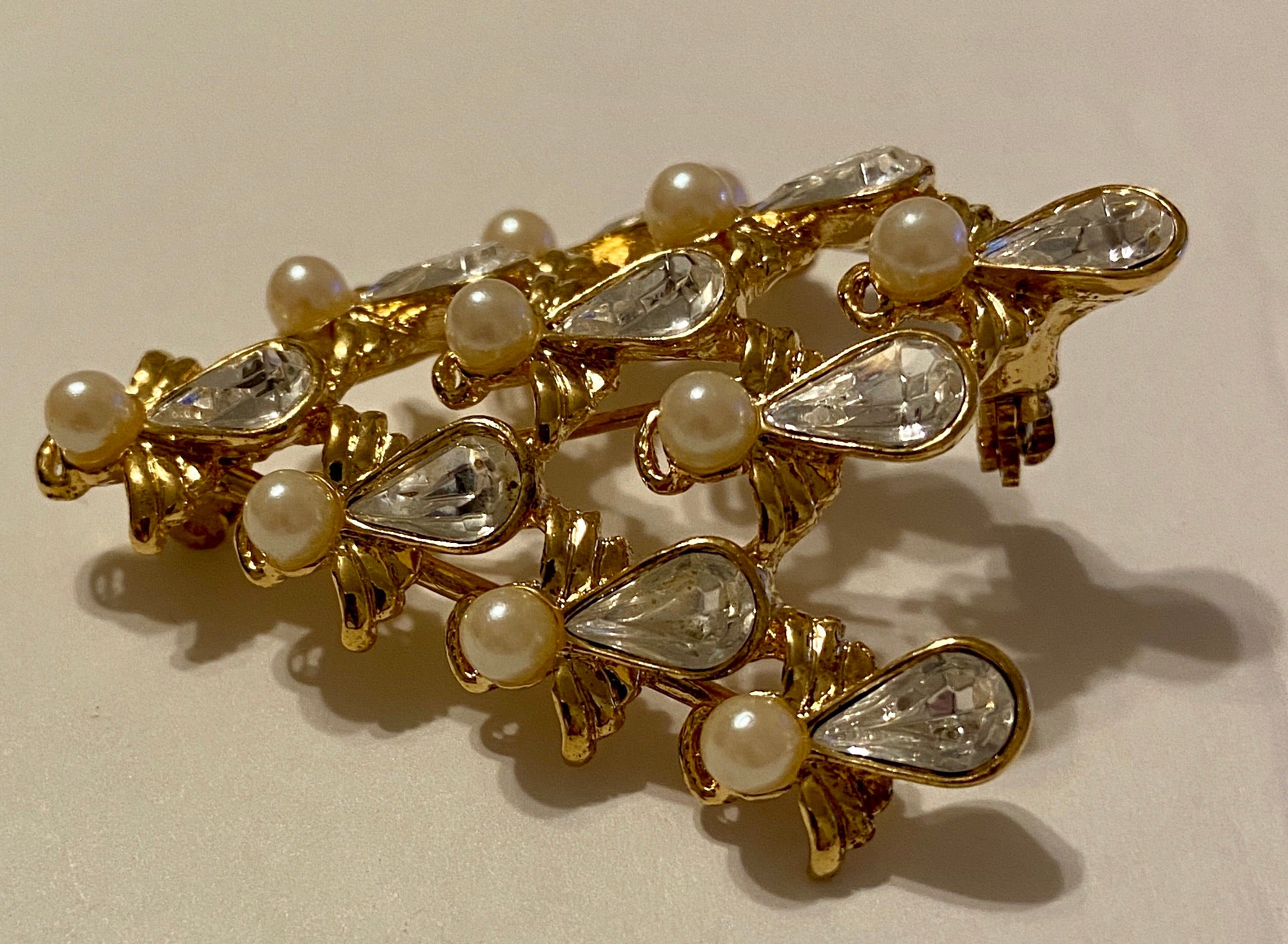 1970 Nina Ricci Book Piece Angel Christmas Tree Brooch