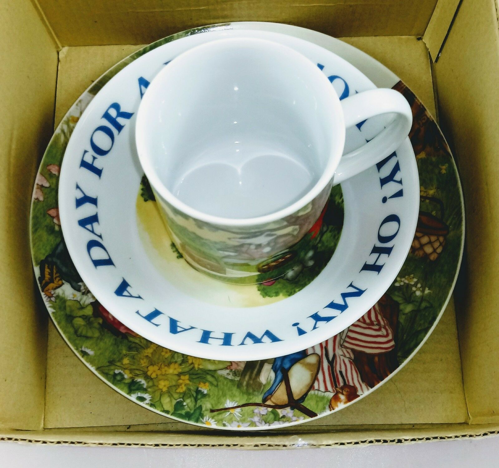 The Wind In The Willlows 3 Piece Child’s Dining Set By Sigma The Tastesetter NWB