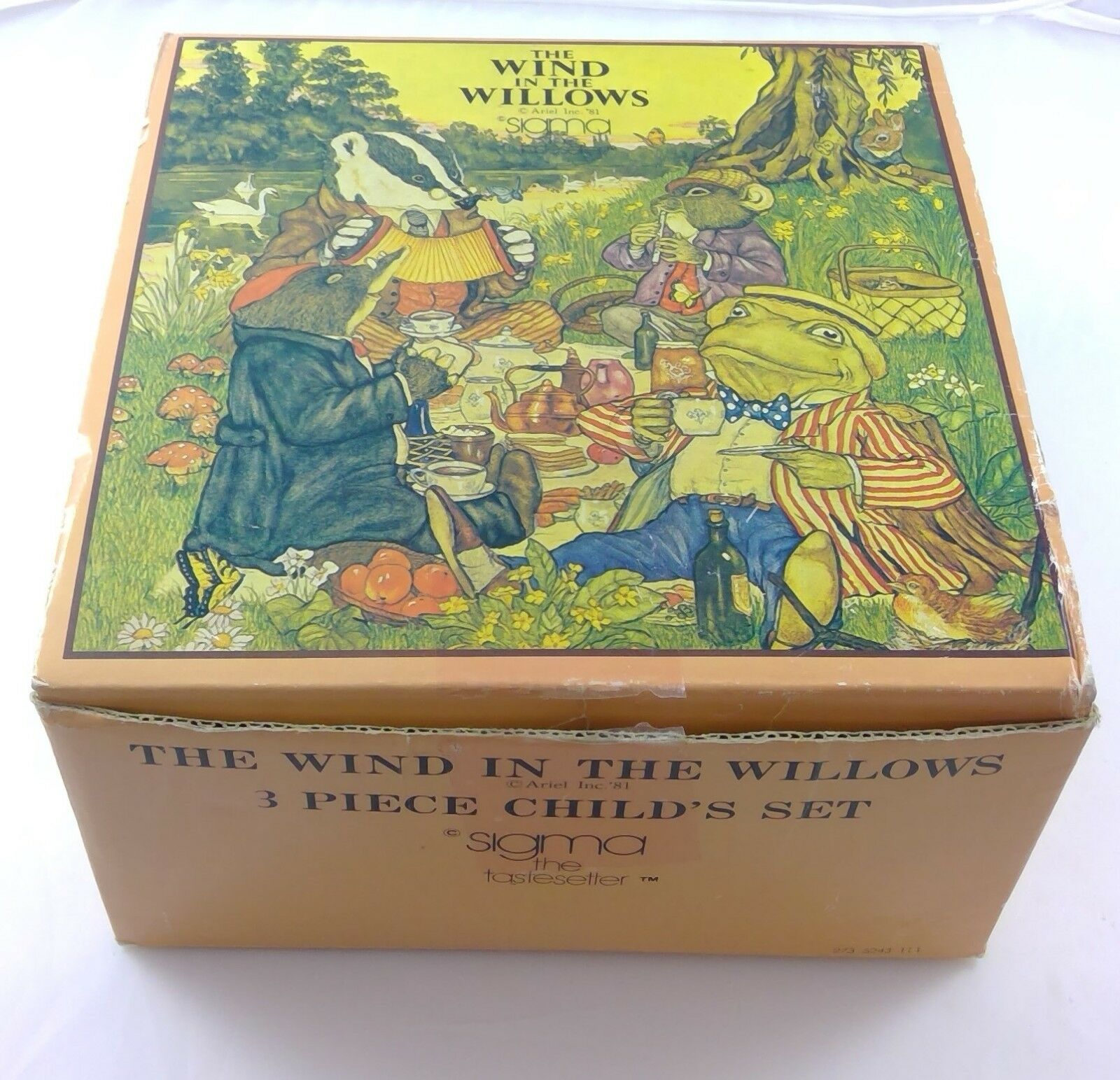 The Wind In The Willlows 3 Piece Child’s Dining Set By Sigma The Tastesetter NWB