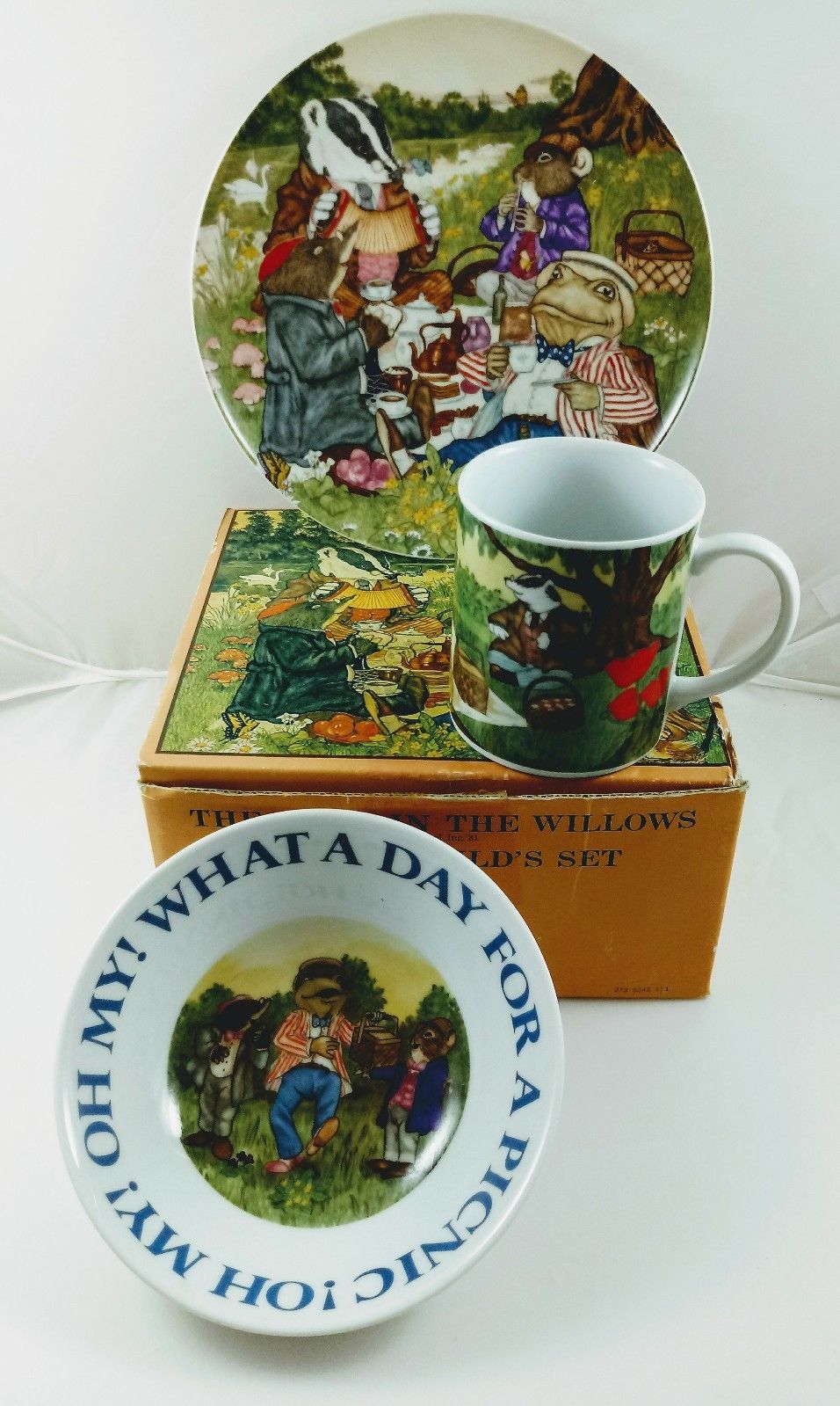 The Wind In The Willlows 3 Piece Child’s Dining Set By Sigma The Tastesetter NWB