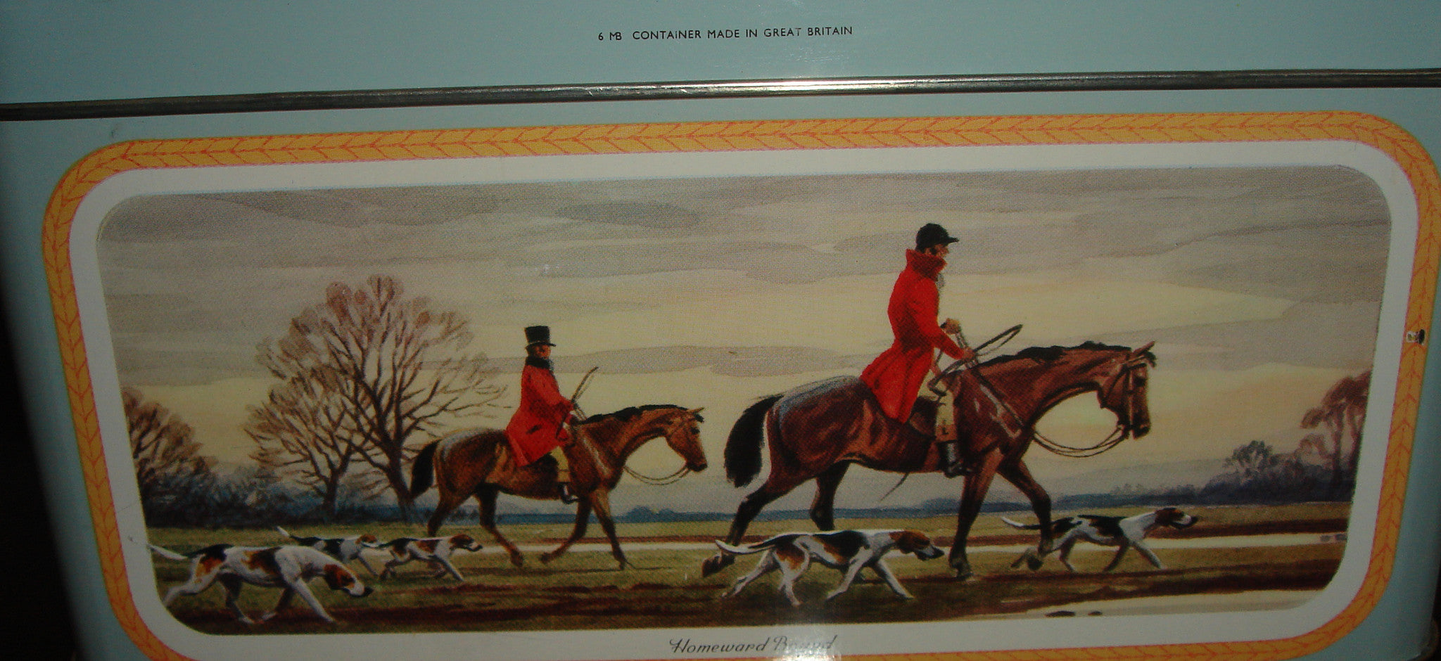 "The Meet" English Hunting Scenes Carr's Biscuit Tin.