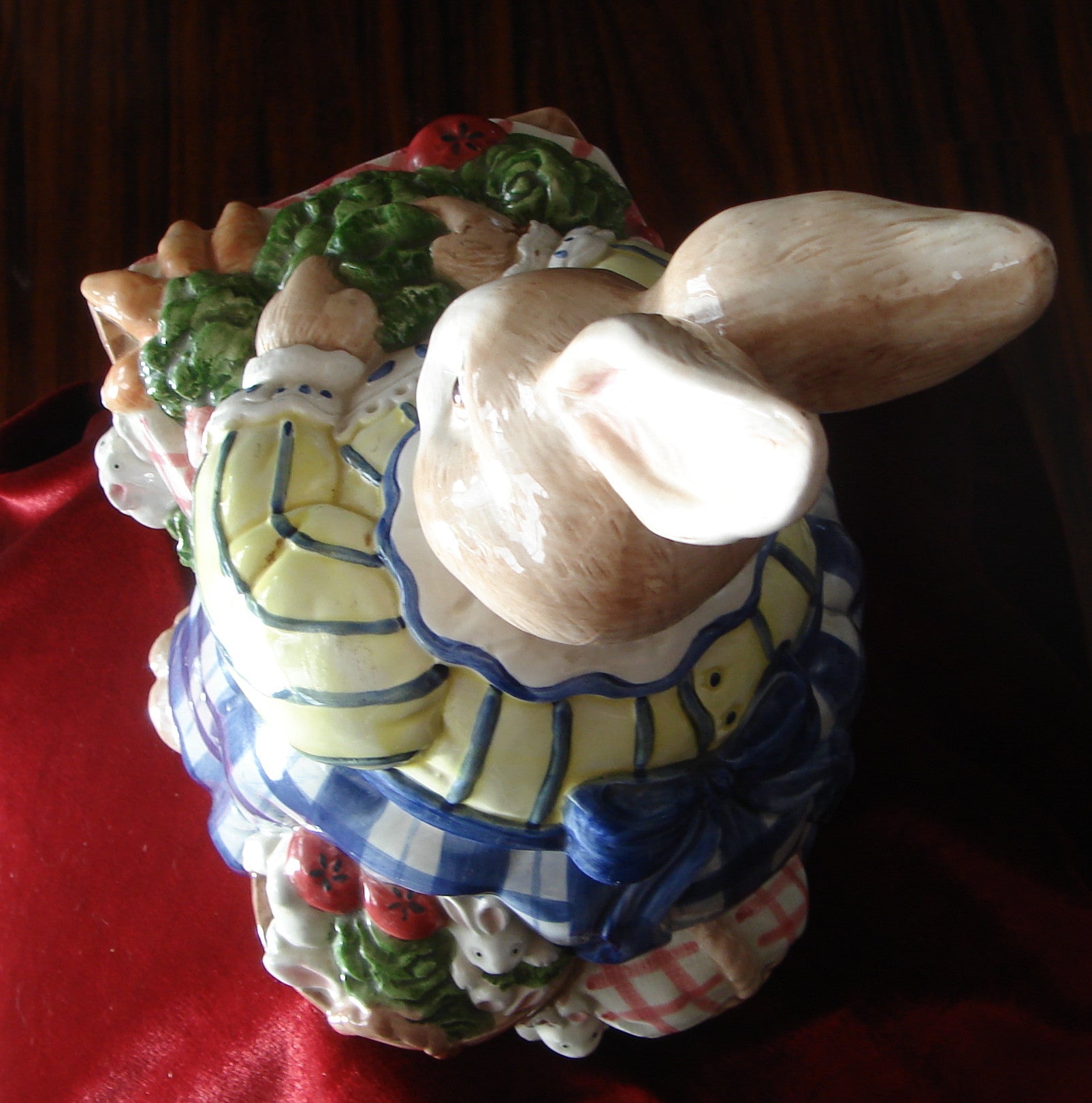 Fitz & Floyd 1993 "Mother Rabbit Preparing Dinner" Cookie Jar!