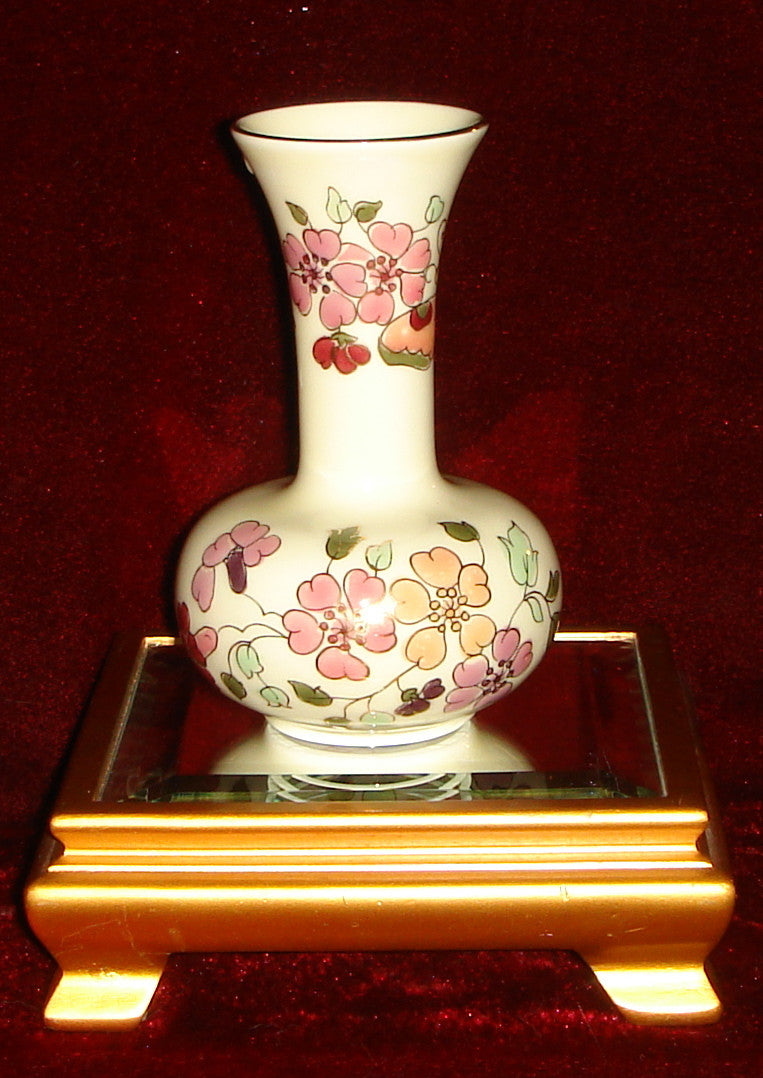 Zsolnay Art Nouveau 4 3/8" Floral Vase!