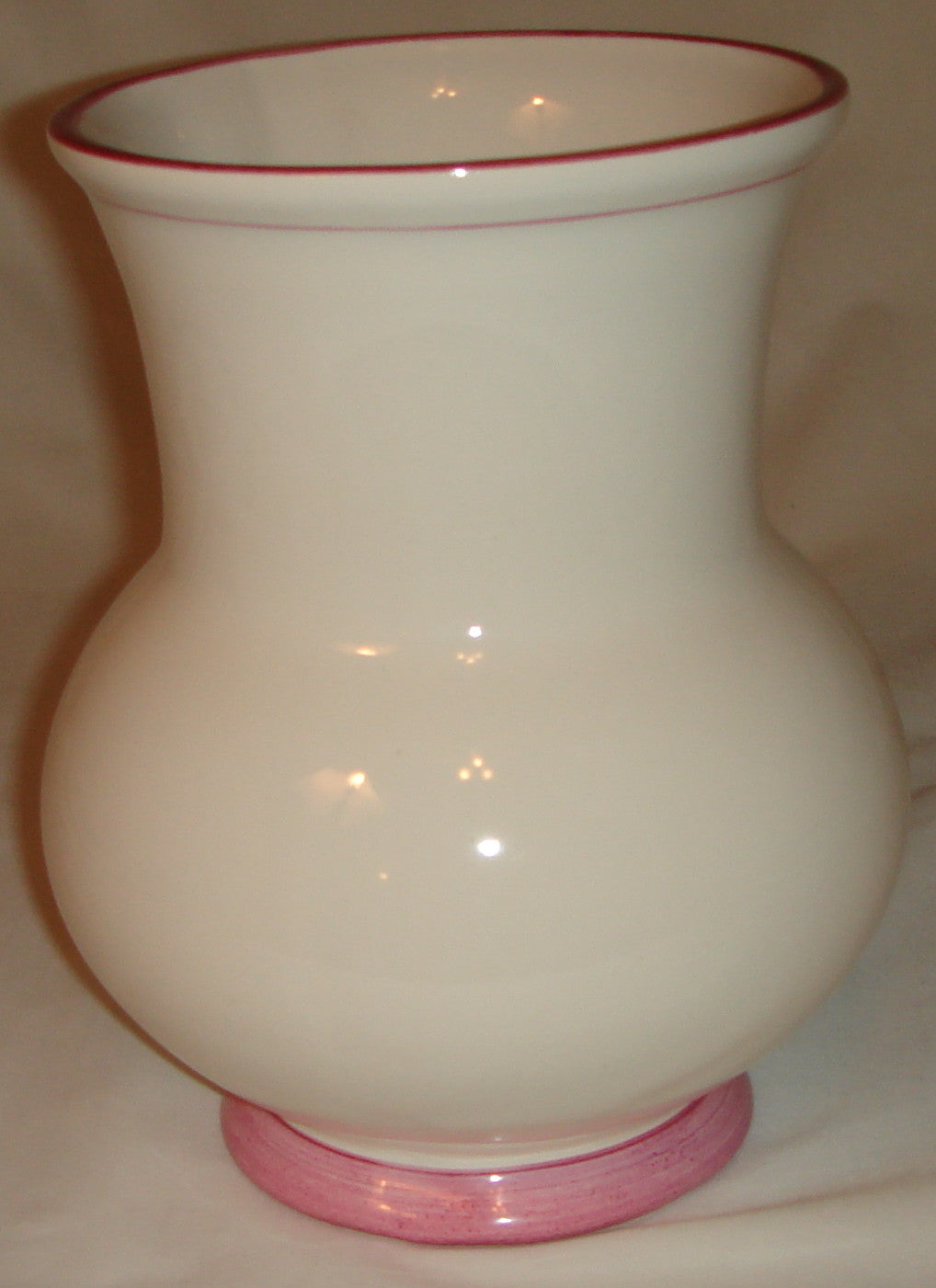 Faience - K & G Luneville Hand Painted Ceramic Vase.
