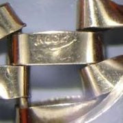 9 kt. 7 Bar Gate Bracelet