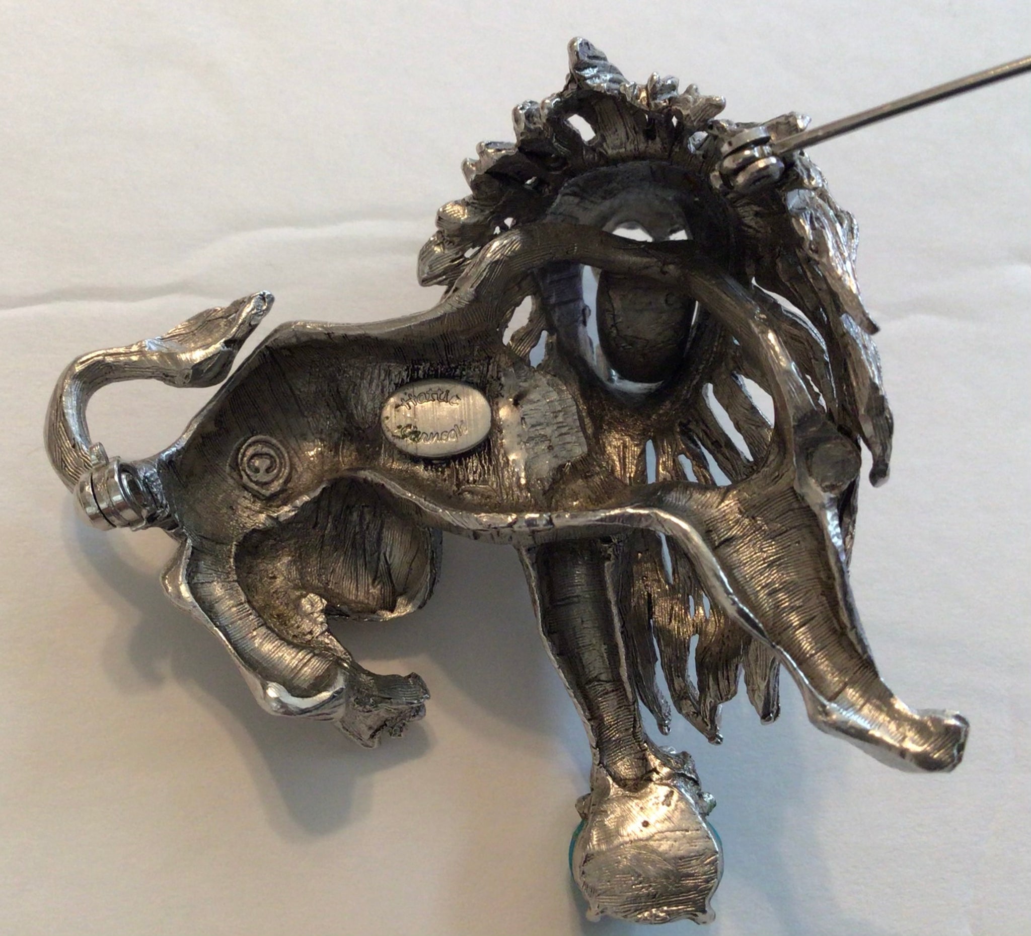 Hattie Carnegie Fierce Lion (Guardian Lion) Brooch